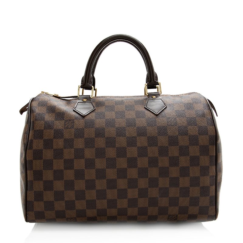 Louis Vuitton Damier Ebene Speedy 30 Satchel (SHF-20222) - Image 2