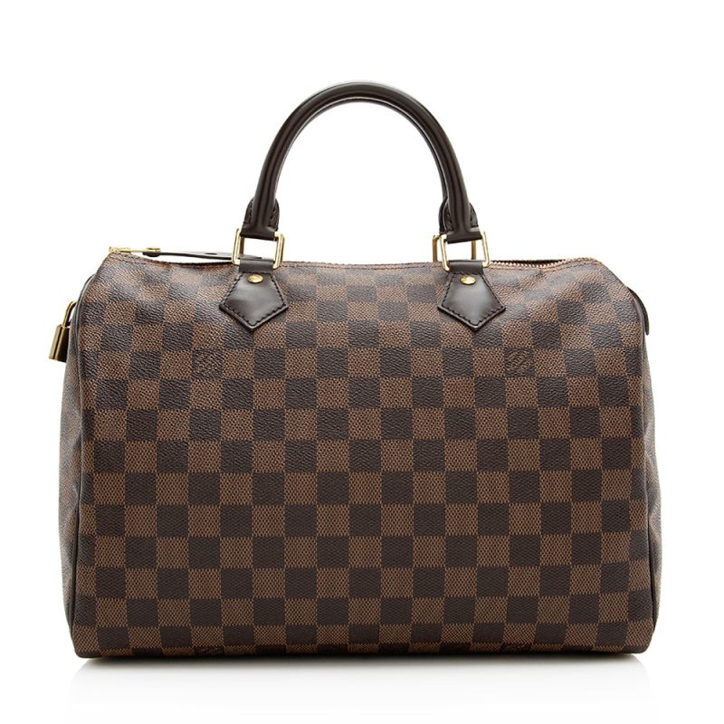 Louis Vuitton Damier Ebene Speedy 30 Satchel (SHF-20399) - Image 2