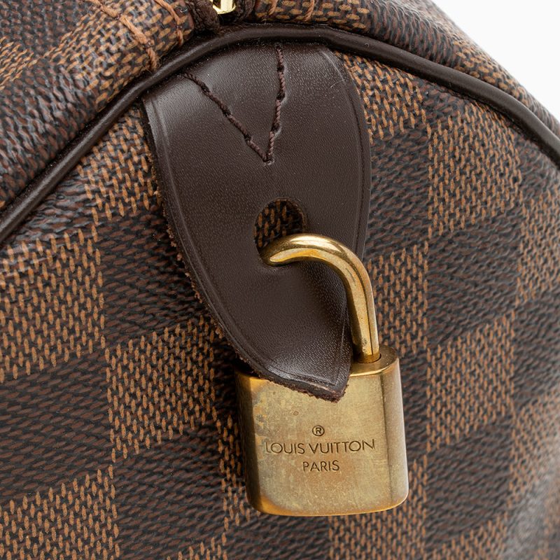 Louis Vuitton Damier Ebene Speedy 30 Satchel (SHF-20399) - Image 9