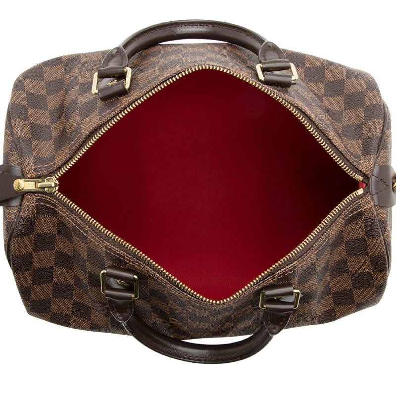 Louis Vuitton Damier Ebene Speedy 30 Satchel (SHF-20399) - Image 6