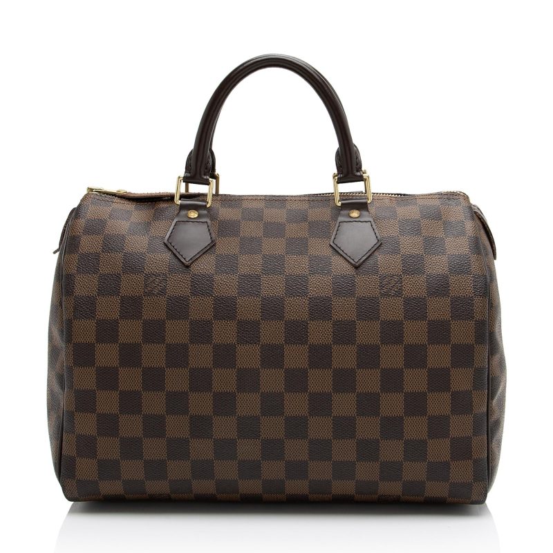 Louis Vuitton Damier Ebene Speedy 30 Satchel (SHF-23071) - Image 2