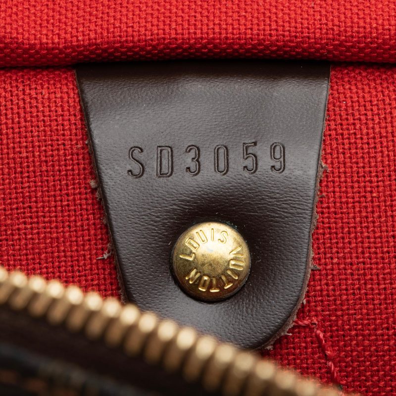 Louis Vuitton Damier Ebene Speedy 30 Satchel (SHF-23071) - Image 5