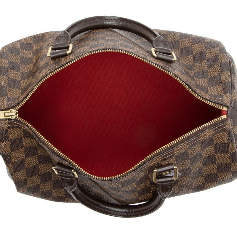 Louis Vuitton Damier Ebene Speedy 30 Satchel (SHF-23071) - Image 6