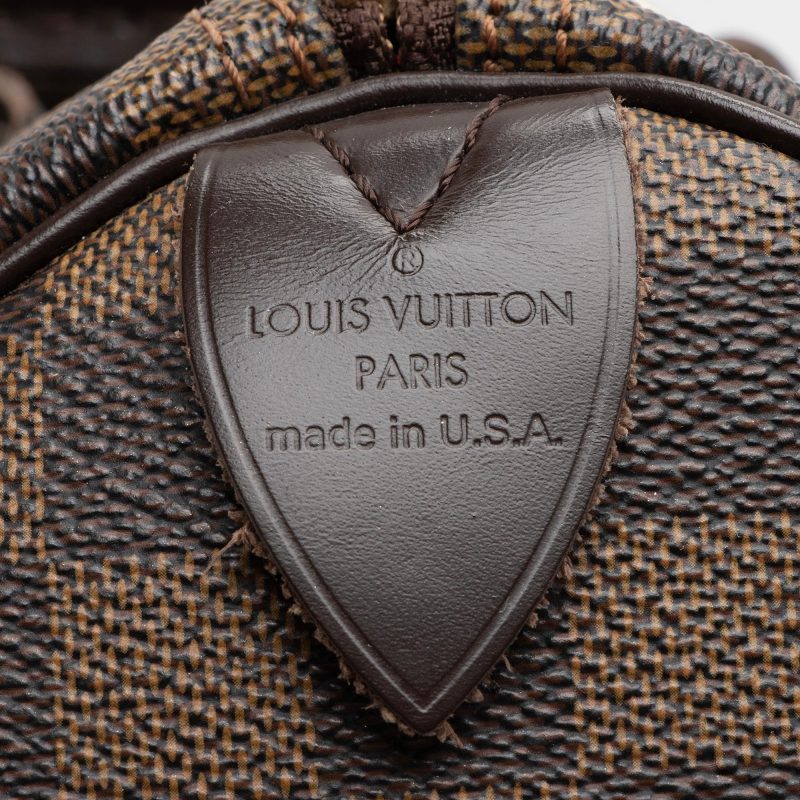 Louis Vuitton Damier Ebene Speedy 30 Satchel (SHF-23071) - Image 7