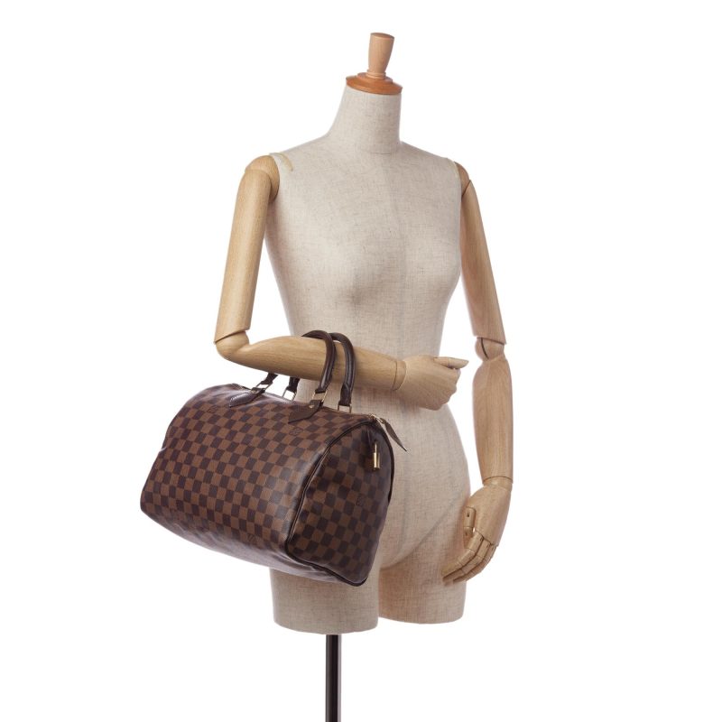 Louis Vuitton Damier Ebene Speedy 30 (SHG-35537) - Image 4