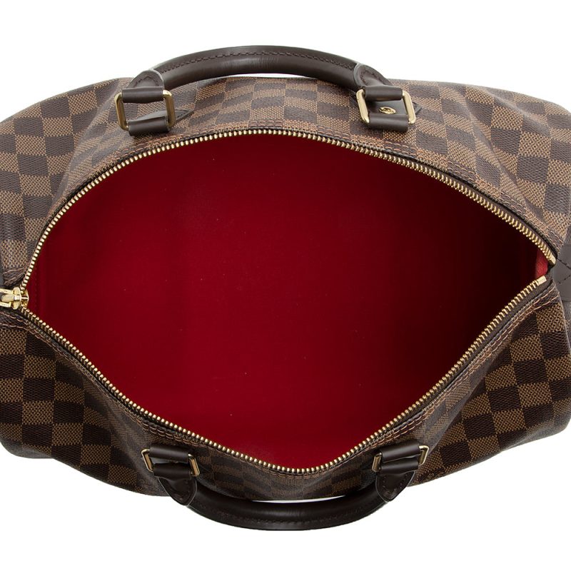 Louis Vuitton Damier Ebene Speedy 35 Satchel (SHF-21854) - Image 5