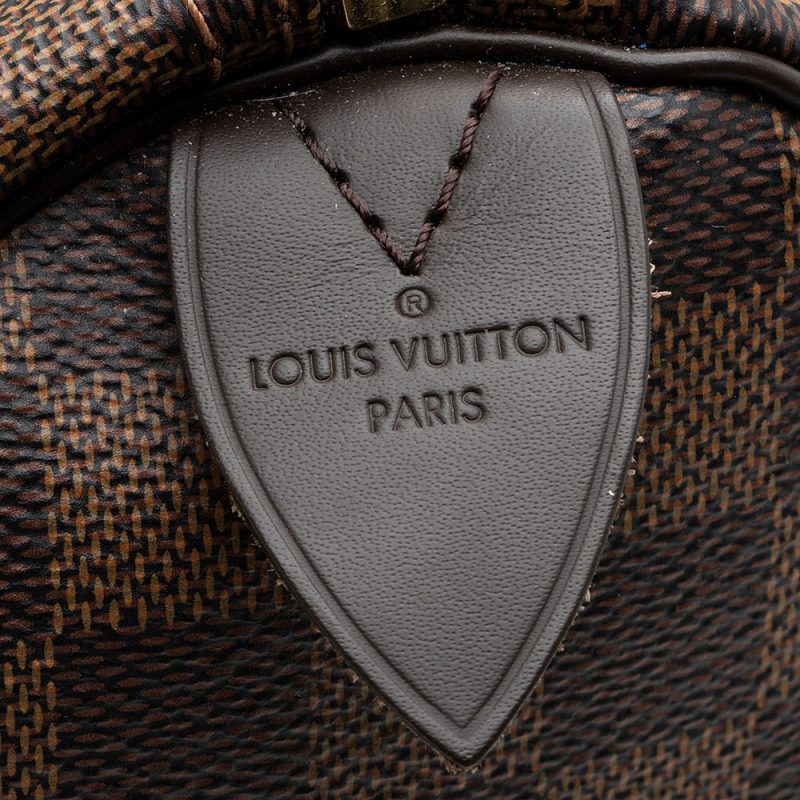 Louis Vuitton Damier Ebene Speedy 35 Satchel (SHF-21854) - Image 6