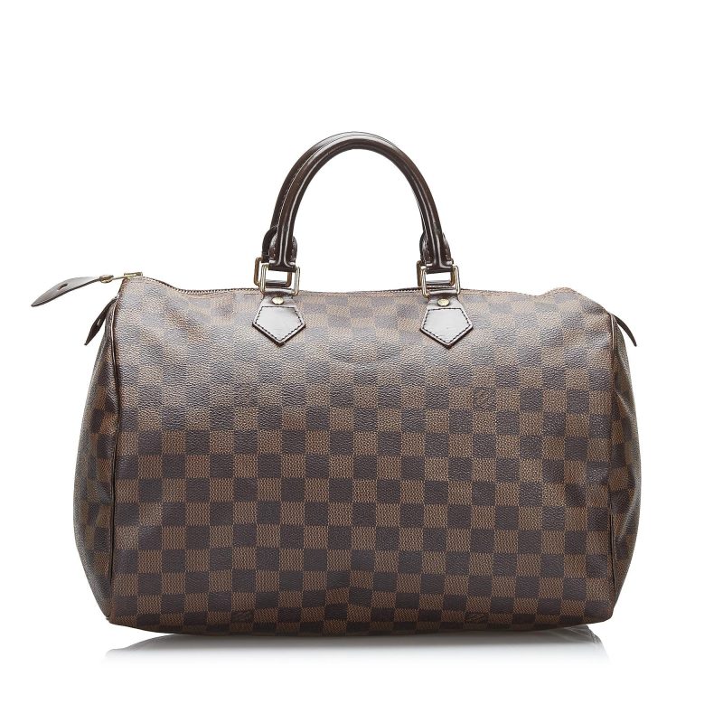 Louis Vuitton Damier Ebene Speedy 35 (SHG-Vmi4oA) - Image 2