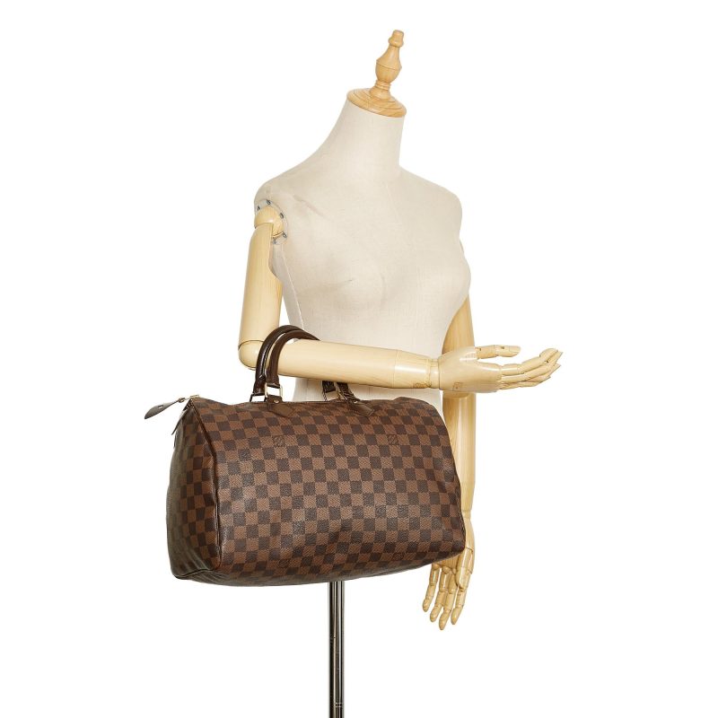 Louis Vuitton Damier Ebene Speedy 35 (SHG-Vmi4oA) - Image 4