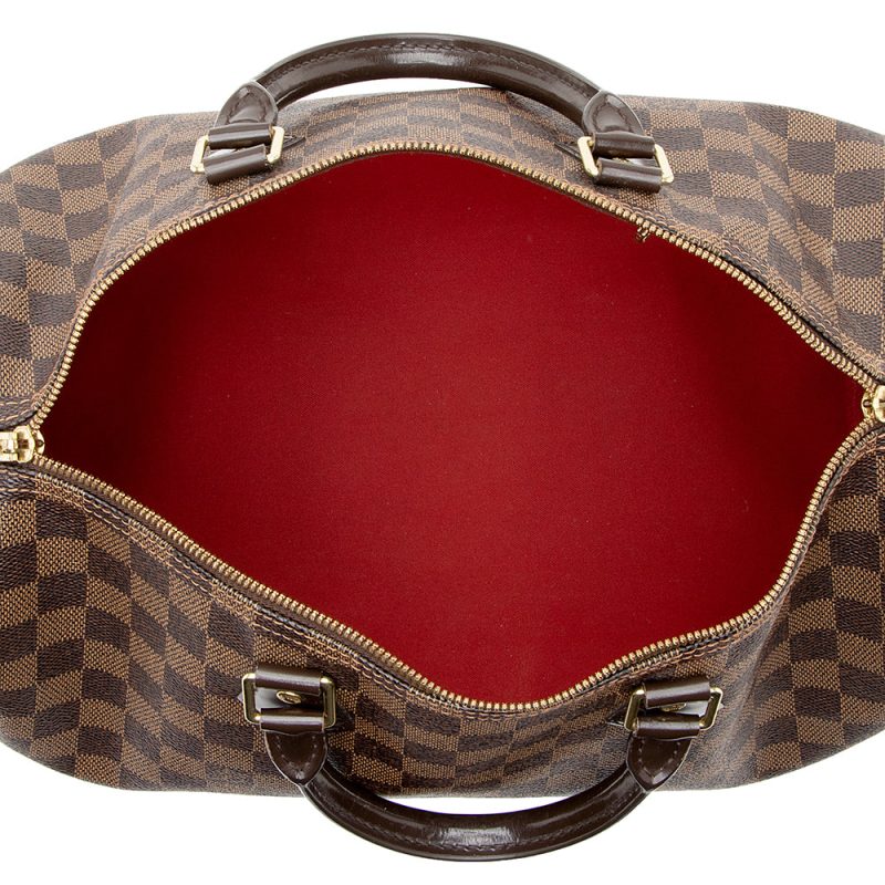 Louis Vuitton Damier Ebene Speedy Bandouliere 35 Satchel (SHF-22047) - Image 6