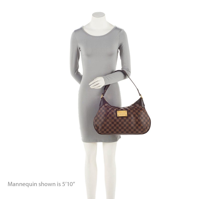 Louis Vuitton Damier Ebene Thames GM Shoulder Bag (SHF-21020) - Image 4