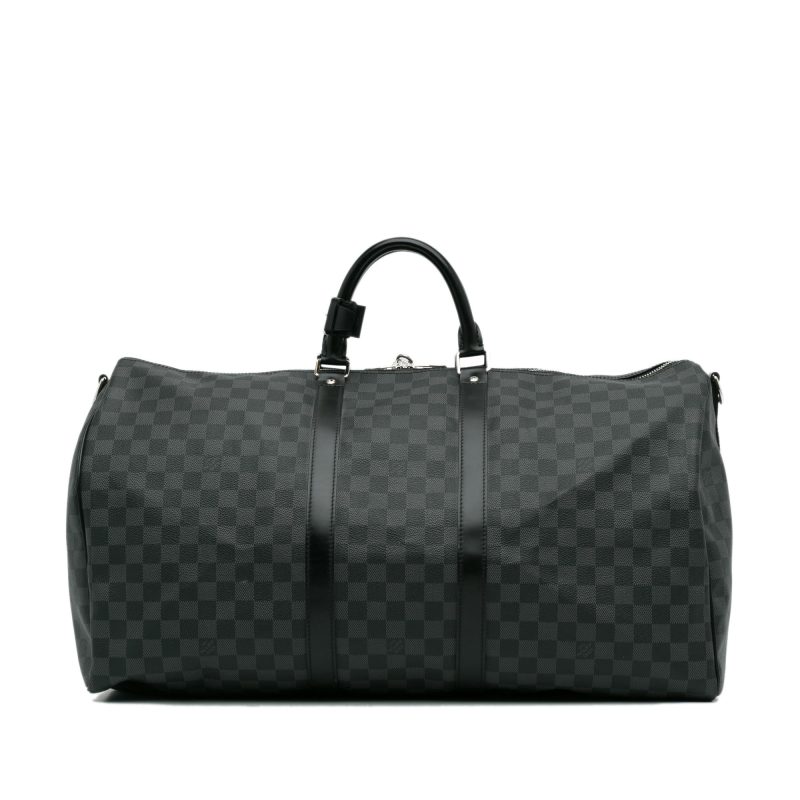 Louis Vuitton Damier Graphite Keepall Bandouliere 55 (SHG-xrkvxr) - Image 2
