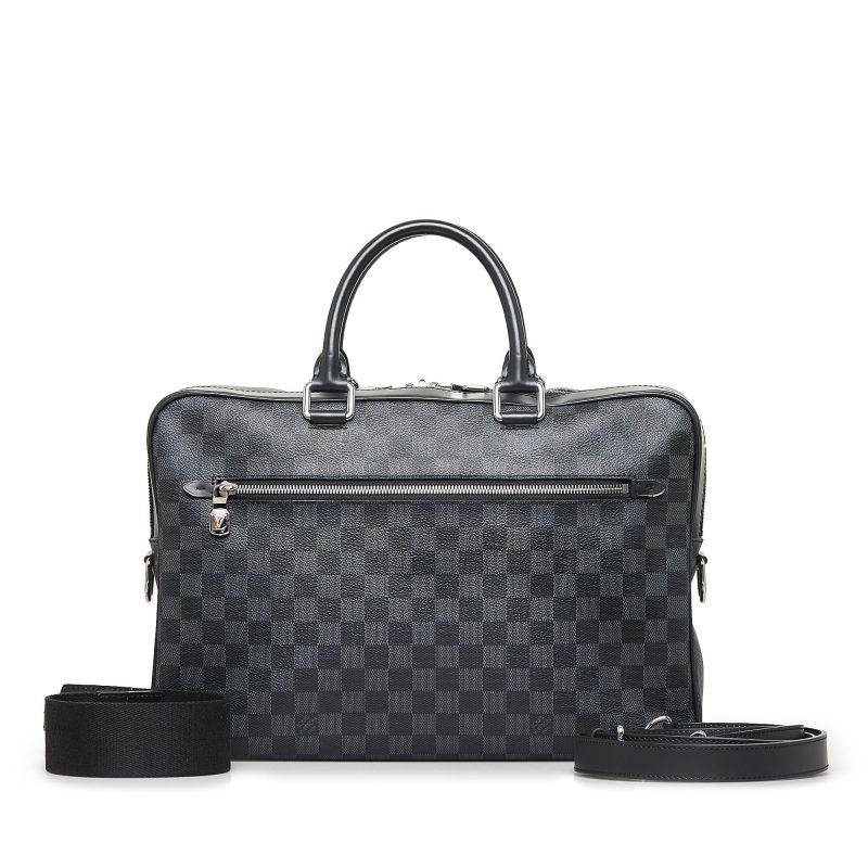 Louis Vuitton Damier Graphite Porte Documents Business PM (SHG-ptozKf) - Image 4