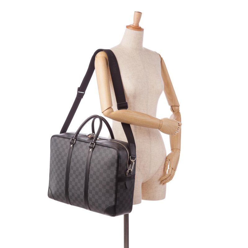Louis Vuitton Damier Graphite Porte Documents Voyage PM (SHG-37034) - Image 9