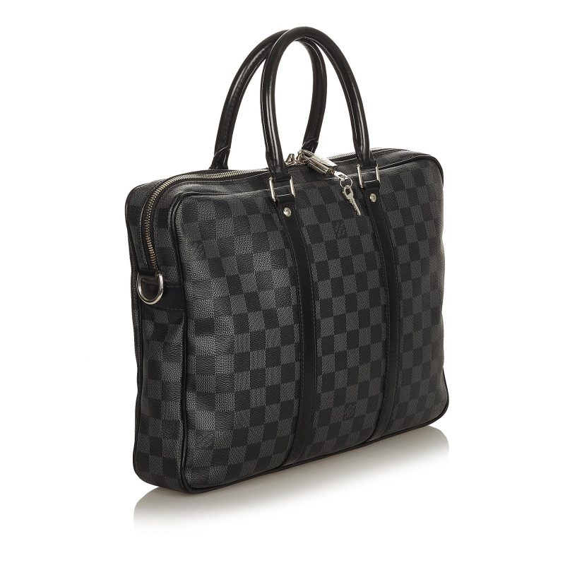 Louis Vuitton Damier Graphite Porte-Documents Voyage (SHG-25186)