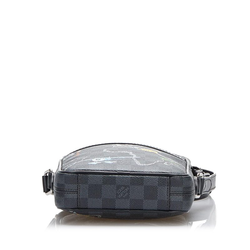 Louis Vuitton Damier Graphite Renaissance Map Danube Slim PM (SHG-sFyJon) - Image 3