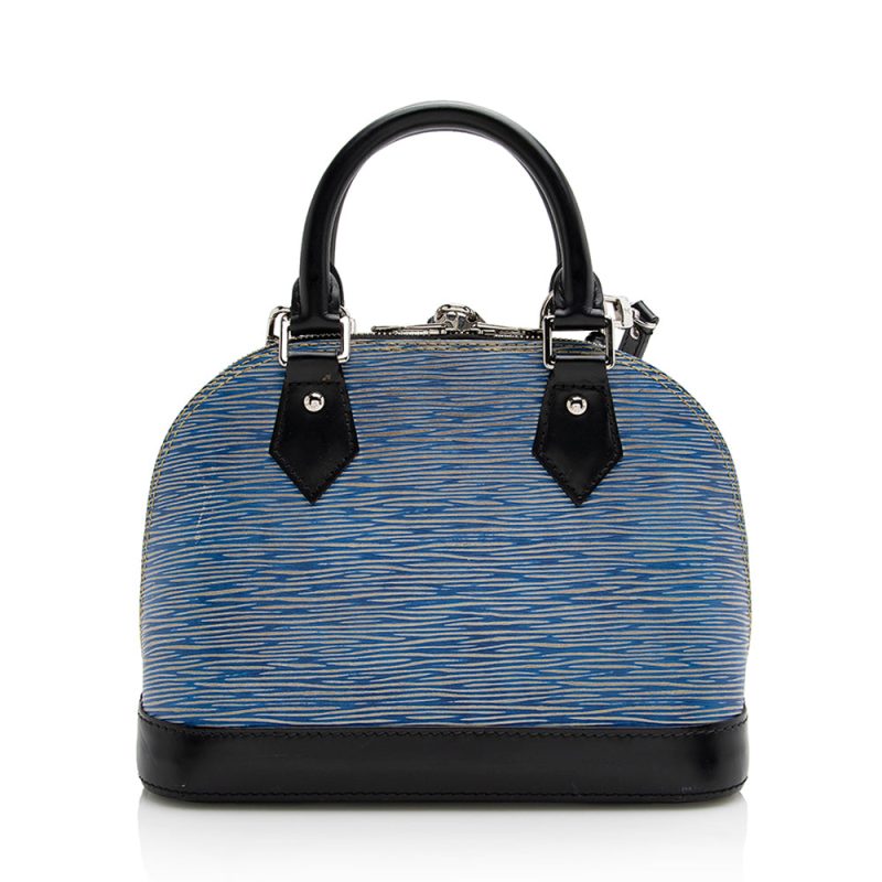 Louis Vuitton Epi Leather Denim Alma BB Satchel (SHF-22105) - Image 2