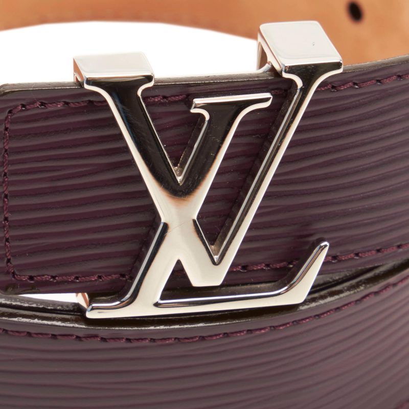 Louis Vuitton Epi Leather Initiales Belt - 35 / 90 (SHG-34108) - Image 6