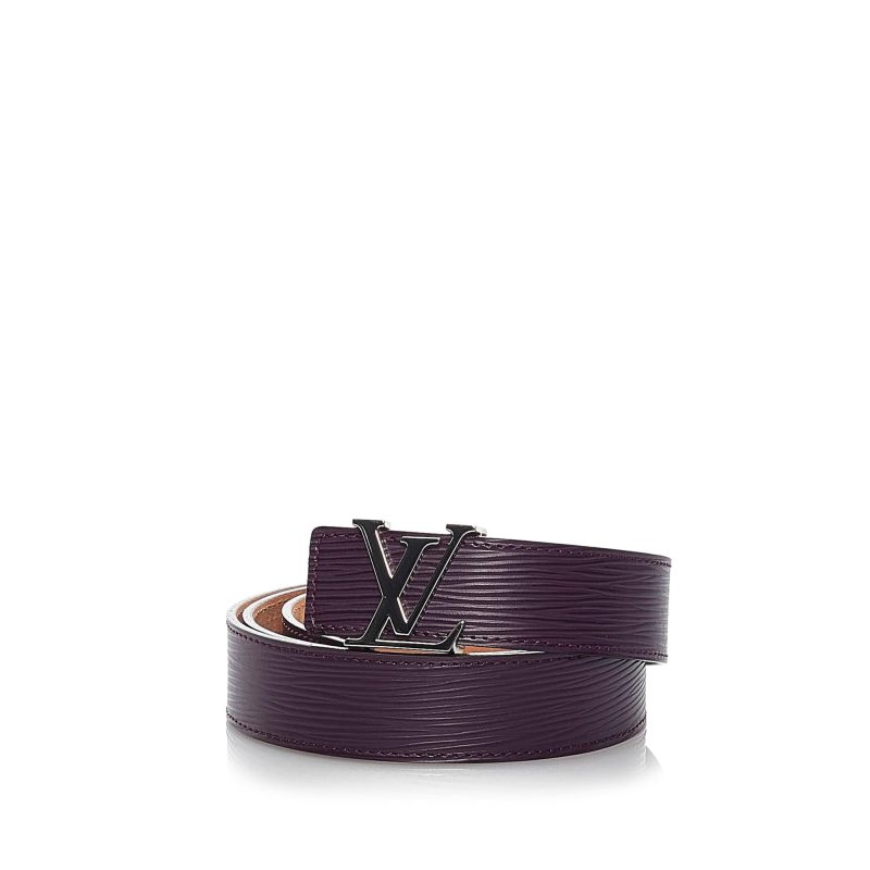 Louis Vuitton Epi Leather Initiales Belt - 35 / 90 (SHG-34108) - Image 8
