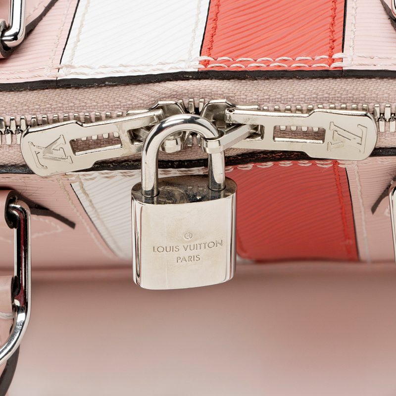 Louis Vuitton Epi Leather Stripes Alma BB Satchel (SHF-22258) - Image 8