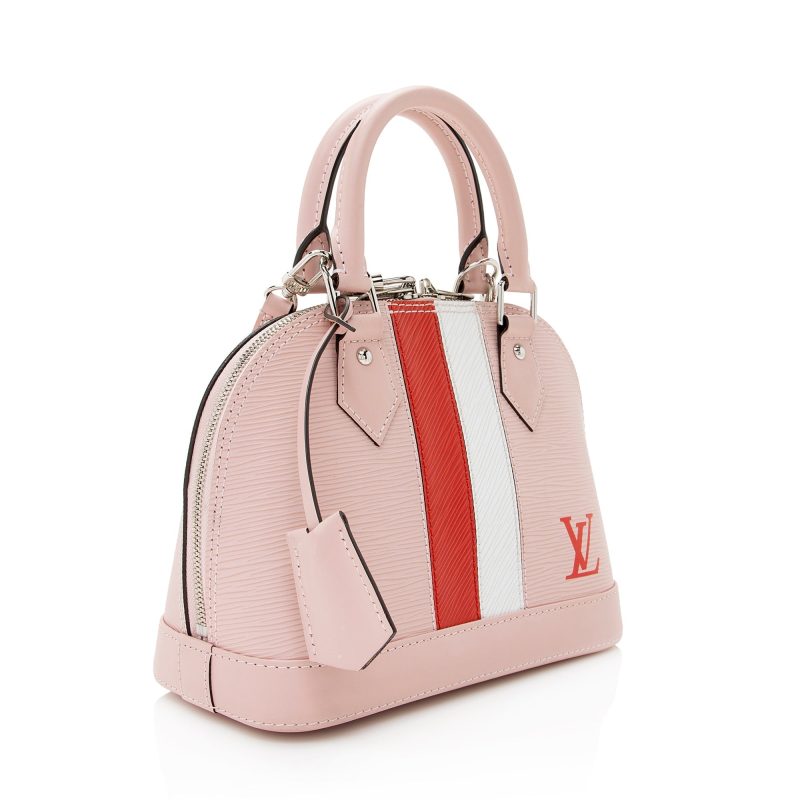 Louis Vuitton Epi Leather Stripes Alma BB Satchel (SHF-22258)