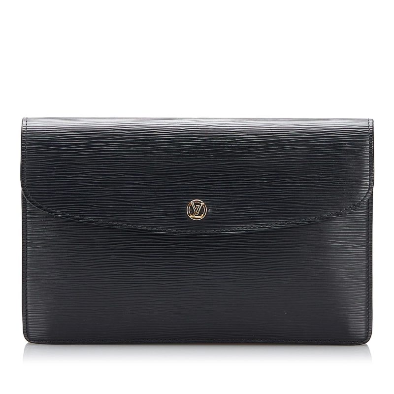 Louis Vuitton Epi Montaigne Clutch (SHG-iTS5fr) - Image 9
