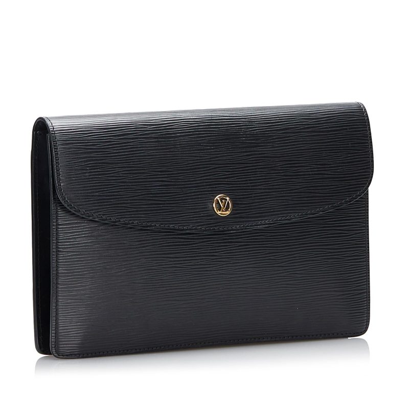 Louis Vuitton Epi Montaigne Clutch (SHG-iTS5fr)