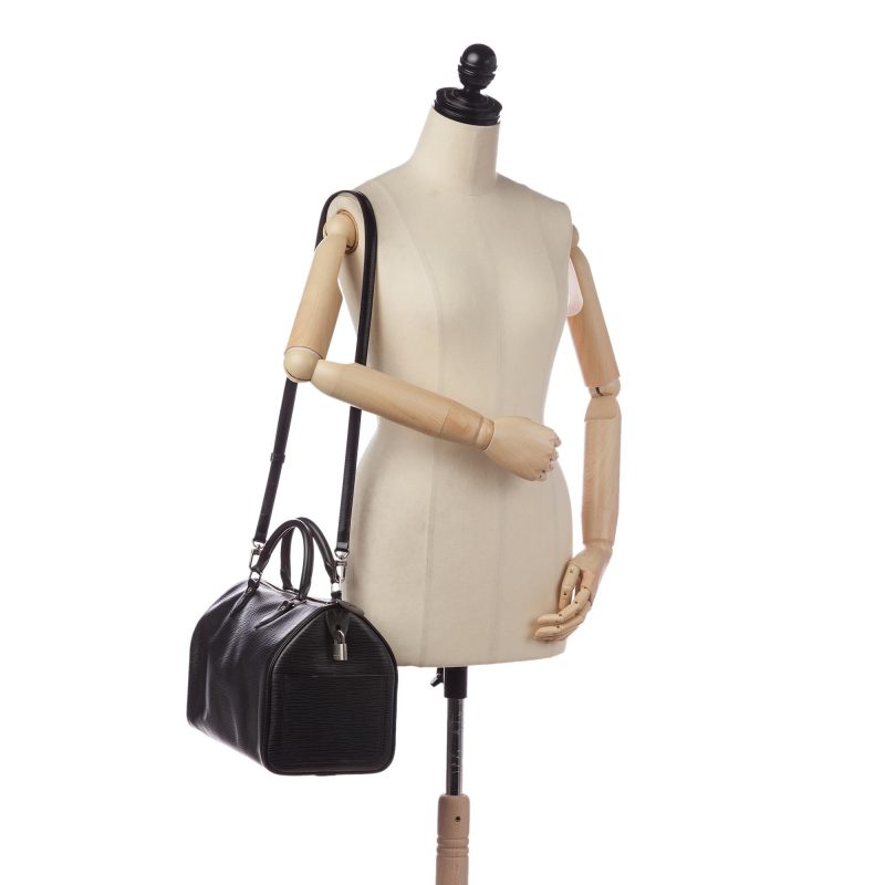 Louis Vuitton Epi Speedy Bandouliere 35 (SHG-34422) - Image 4