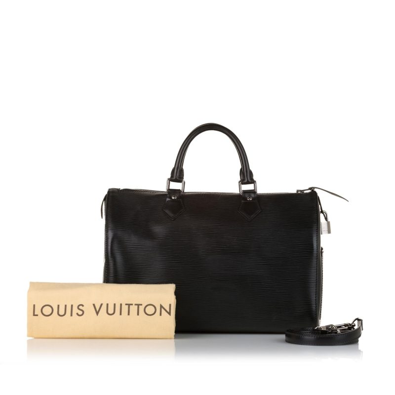 Louis Vuitton Epi Speedy Bandouliere 35 (SHG-34422) - Image 5