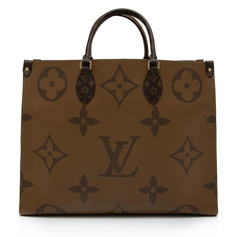 Louis Vuitton Giant Monogram Canvas Onthego GM Tote (SHF-Ci0QvZ) - Image 2