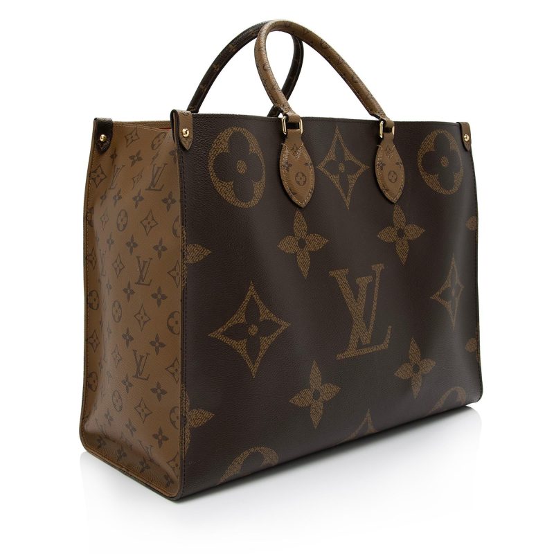 Louis Vuitton Giant Monogram Canvas Onthego GM Tote (SHF-Ci0QvZ)