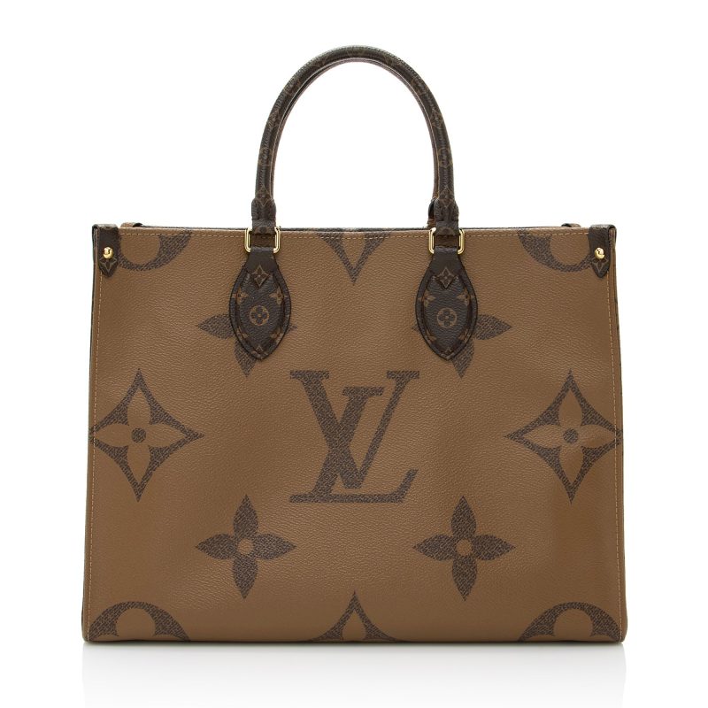 Louis Vuitton Giant Monogram Canvas Onthego MM Tote (SHF-22343) - Image 2