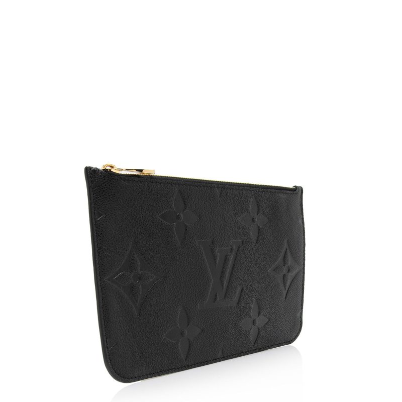 Louis Vuitton Giant Monogram Empreinte Neverfull MM Pochette (SHF-nVmtJ1)