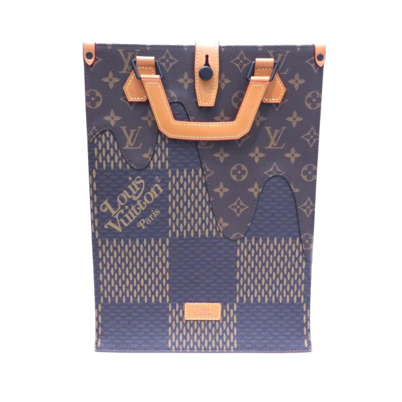 Louis Vuitton LV x Nigo Giant Damier Ebene Monogram Mini Tote (SHG-36730) - Image 8