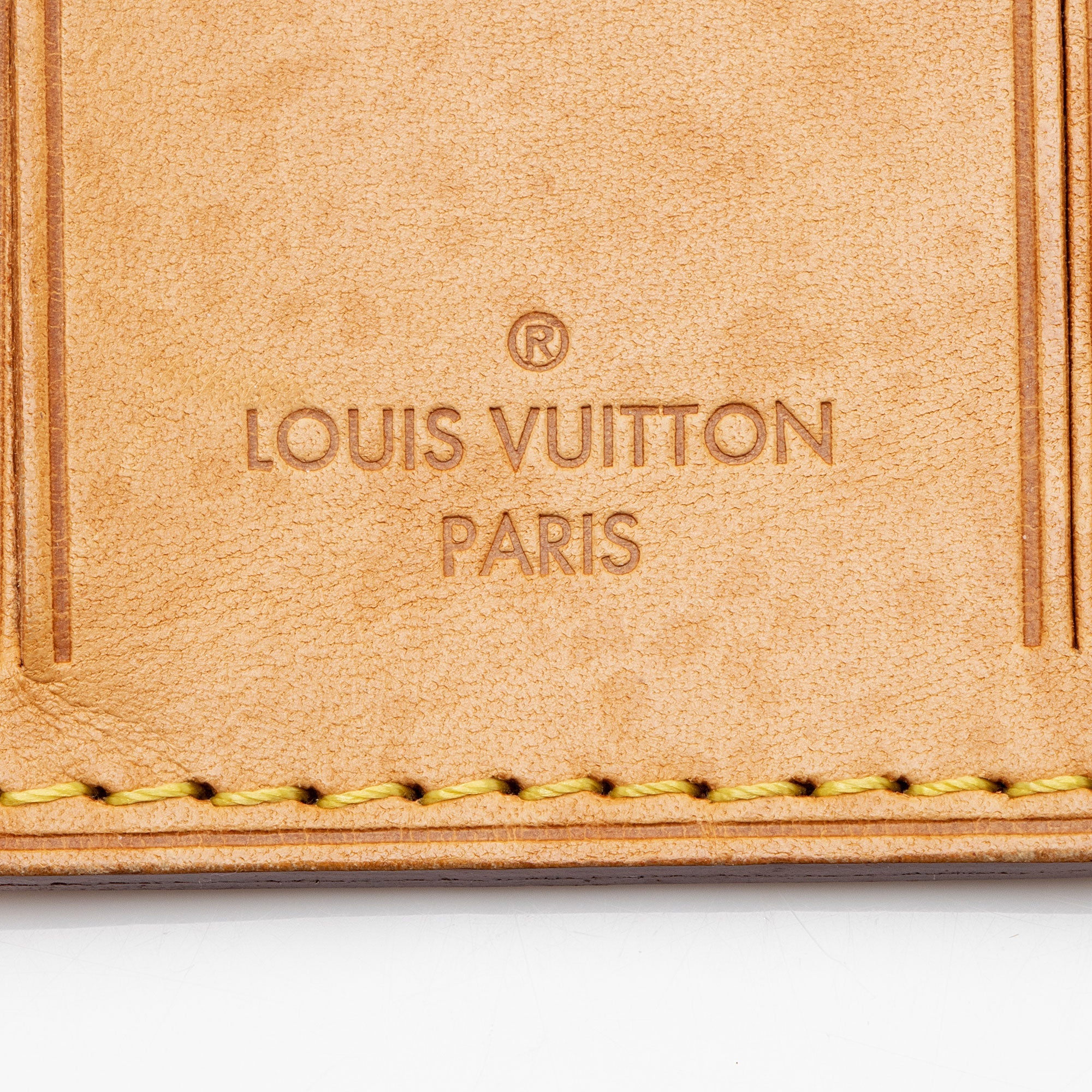 Louis Vuitton Leather Luggage Tag (SHF-vd8fo5) - Image 2