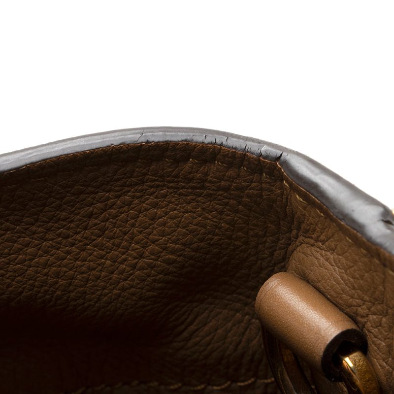 Louis Vuitton Leather Noisette Parnassea Bagatelle Shoulder Bag (SHF-20732) - Image 10