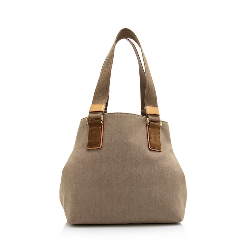 Louis Vuitton Limited Edition Canvas Beach Cabas PM Tote (SHF-21504) - Image 2