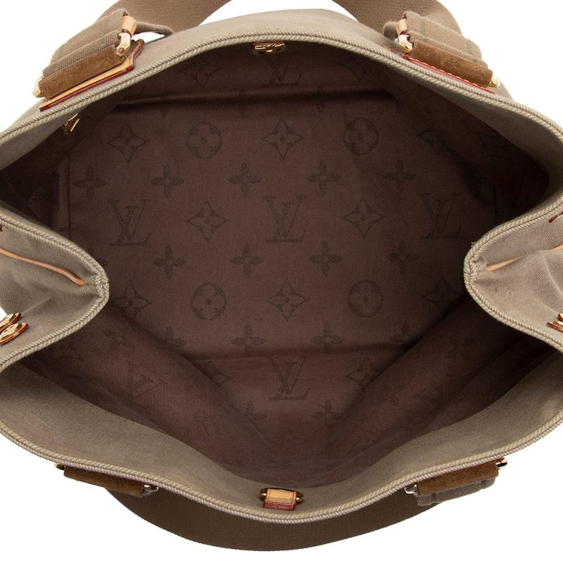 Louis Vuitton Limited Edition Canvas Beach Cabas PM Tote (SHF-21504) - Image 6