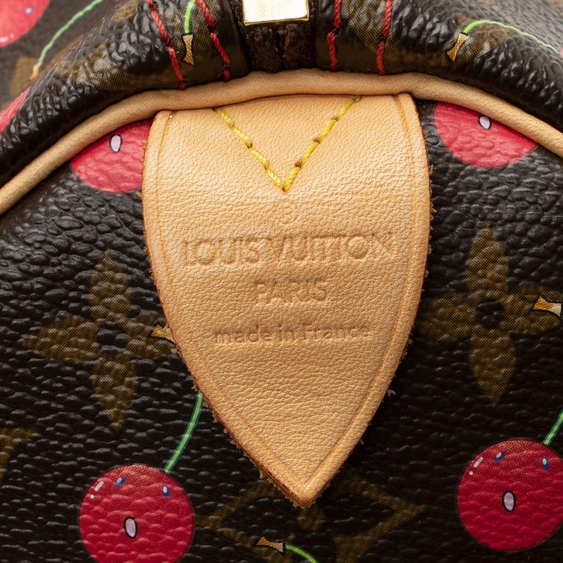 Louis Vuitton Limited Edition Cerises Speedy 25 Satchel (SHF-22166) - Image 6