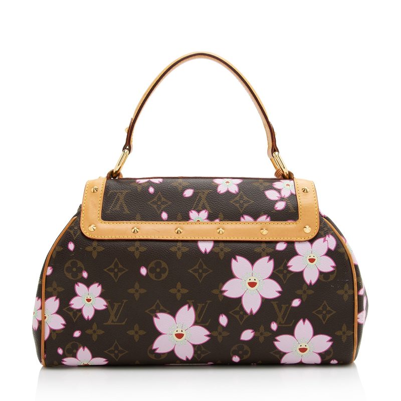 Louis Vuitton Limited Edition Cherry Blossom Sac Retro Satchel (SHF-22743) - Image 2