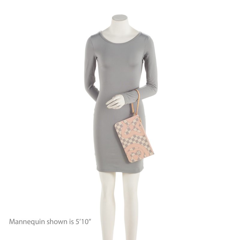 Louis Vuitton Limited Edition Damier Azur Tahitienne Neverfull MM Pochette (SHF-qUgHbq) - Image 3