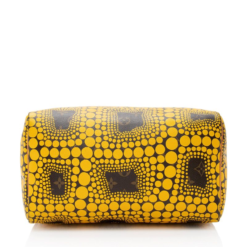 Louis Vuitton Limited Edition Monogram Canvas Kusama Speedy 30 Satchel (SHF-22942) - Image 3