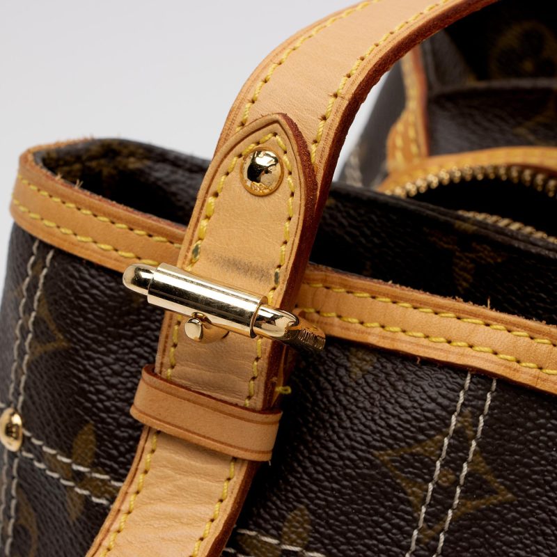 Louis Vuitton Limited Edition Monogram Canvas Riveting Satchel (SHF-mL6nuz) - Image 10