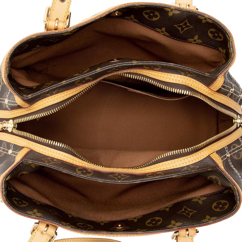 Louis Vuitton Limited Edition Monogram Canvas Riveting Satchel (SHF-mL6nuz) - Image 6
