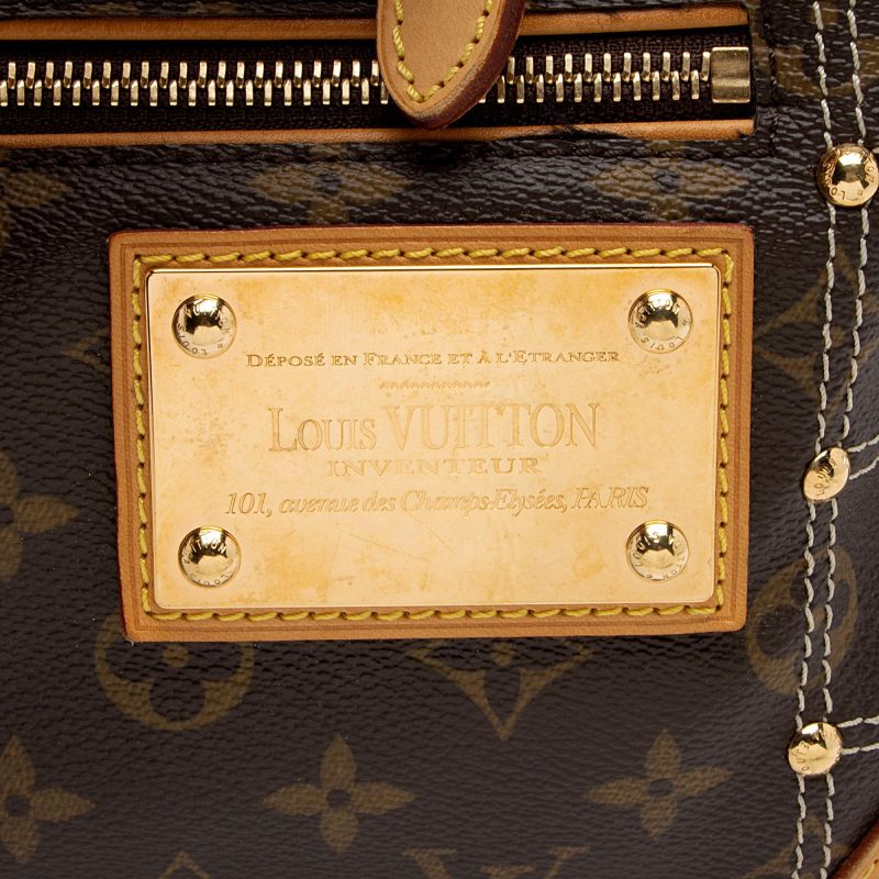 Louis Vuitton Limited Edition Monogram Canvas Riveting Satchel (SHF-mL6nuz) - Image 8