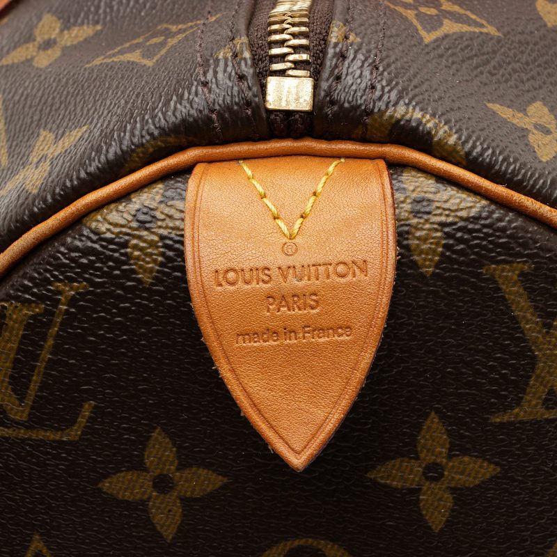 Louis Vuitton Monogram Canvas V Speedy 30 Satchel - FINAL SALE (SHF-ETgDwY) - Image 7