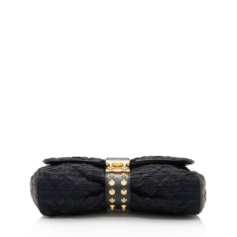 Louis Vuitton Limited Edition Monogram Satin Leather Coquette Pochette Clutch (SHF-jITFo4) - Image 3