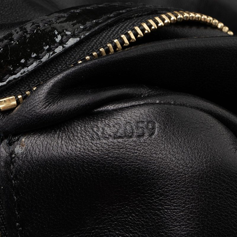 Louis Vuitton Limited Edition Monogram Satin Leather Coquette Pochette Clutch (SHF-jITFo4) - Image 4