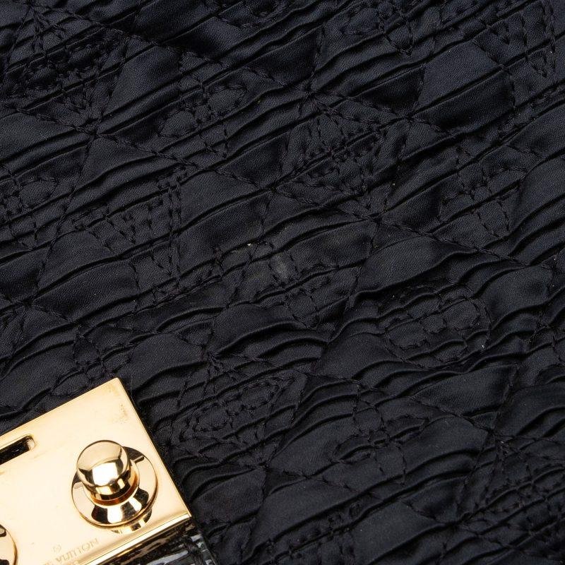 Louis Vuitton Limited Edition Monogram Satin Leather Coquette Pochette Clutch (SHF-jITFo4) - Image 10