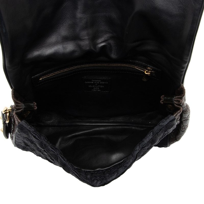 Louis Vuitton Limited Edition Monogram Satin Leather Coquette Pochette Clutch (SHF-jITFo4) - Image 5